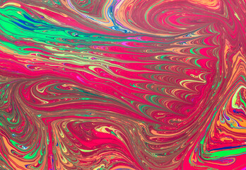 Multicolored colorful background , ebru paints