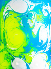  Multicolored colorful background created with ebru paints