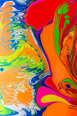 Multicolored colorful background,h ebru paints