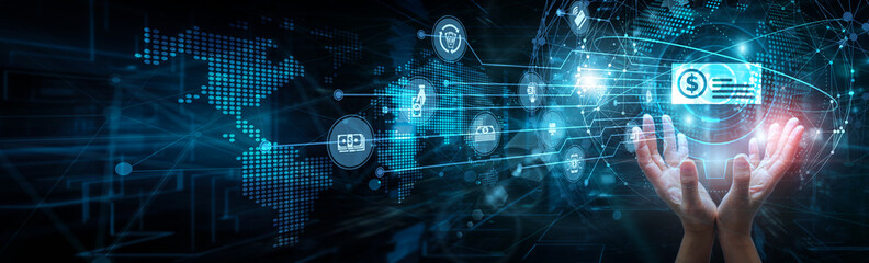 FinTech specialist holding global network and digital payment systems, transaction gateways...