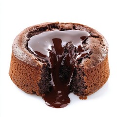 Chocolate lava cake with gooey molten center