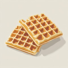 Belgian Liege Waffles Traditional Sweet