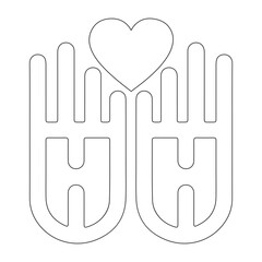 Obraz premium hands and heart