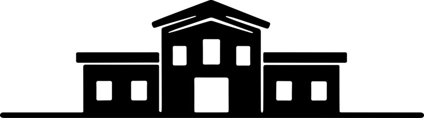 school building icon 