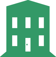 school building icon | vector style building icon | building transparent icon 