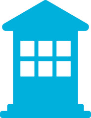 school building icon | vector style building icon | building transparent icon 