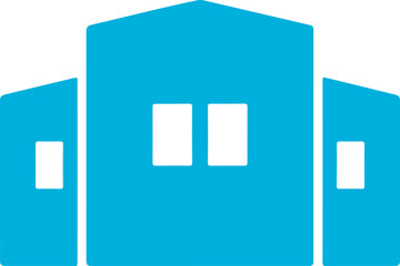 school building icon | vector style building icon | building transparent icon 