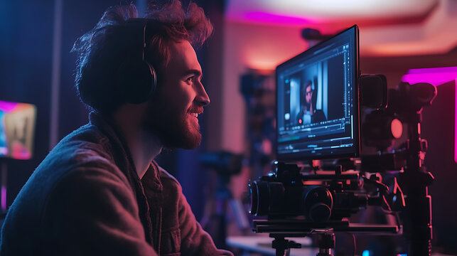  Video editor catching a hilarious freeze-frame blooper during post-production (1)