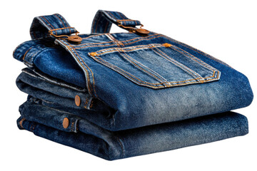 Stacked Denim Overalls Children s Clothing Fashion Apparel Rustic Style Indigo Cotton Kidswear