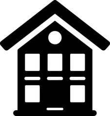 school building icon vector