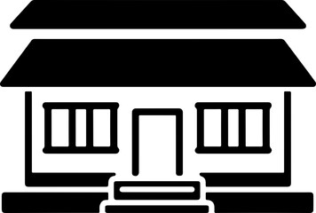 school building icon vector 