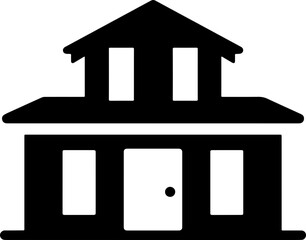 school building icon vector 