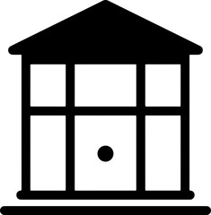 school building icon vector 