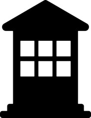 school building icon vector 