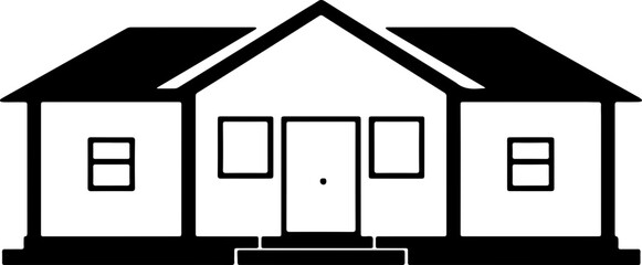 school building icon vector 