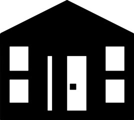 school building icon vector 