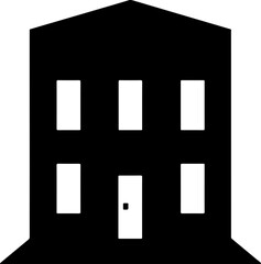 school building icon vector 