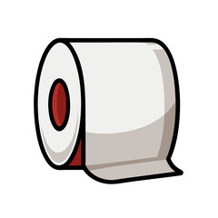 a toilet paper roll, no background vector file.