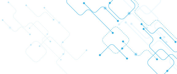 Abstract futuristic technology background. Abstract digital technology futuristic internet network speed connection white and blue background.