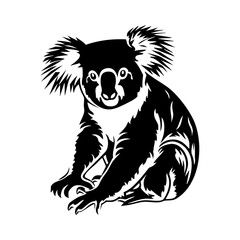 Koala icon illustration wildlife animal.