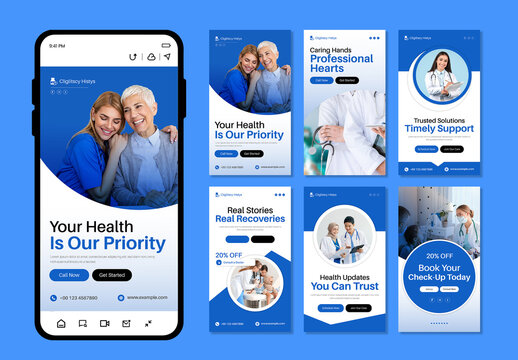 Medical And Healthcare Story Template