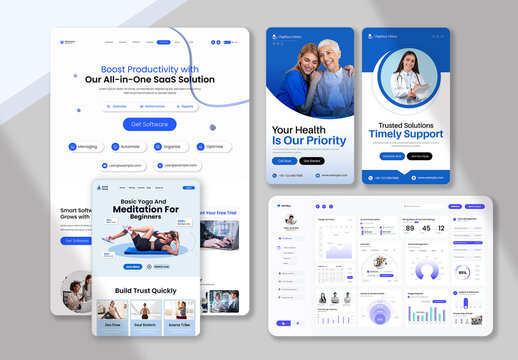 Responsive Web And App Design Showcase Mockup
