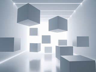 Floating cubes with smooth edges