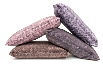 Wool and cotton pillows, colorful and soft, perfect for decorating and providing comfort in winter.