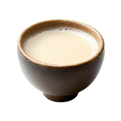 Korean Makgeolli Rice Wine Served In Bowl Isolated On Transparent Background