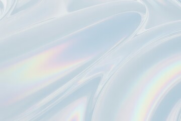 Iridescent Fluid Waves abstract light