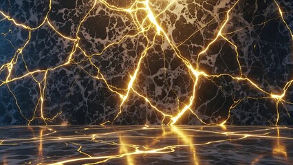 abstract background black and golden