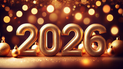 Christmas Decoration, New Year 2026 Background