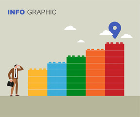 Infographic Template. Business success. Concept vector