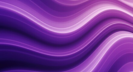 Abstract Purple Waves Flowing Light Streaks Background with Soft Gradient Colors
