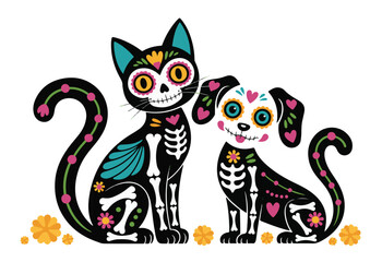 Day of the Dead Pet Skulls