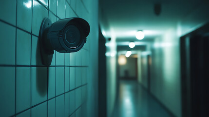  Security camera footage with a time stamp, capturing someone sneaking into a confidential area (1)