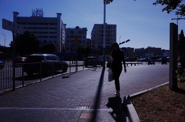 people walking in the city