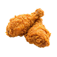 Fried chicken on transparent background