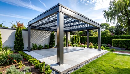 Obraz premium Modern outdoor pergola (1)