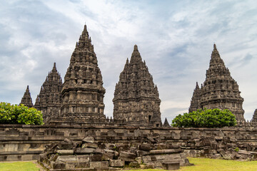 Fototapeta premium Prambanan temple is a 9th-century Hindu temple compound in the Special Region of Yogyakarta, in southern Java, Indonesia