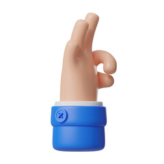 z3D OK Hand Gesture Modern Digital Illustration