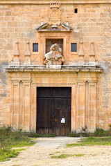 View of the ruins of Monastery of San Pedro de Arlanza in Burgos province, Spain. High quality...