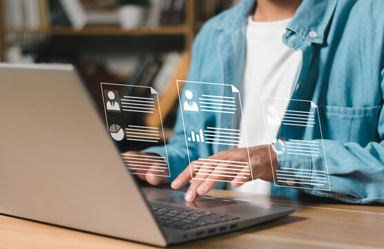 HR Human Resources seeking job candidates required from Presentation of applicant documents Excellent recruitment for the organization