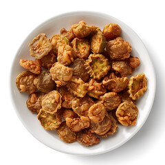 Dried Gourd Slices in a White Bowl