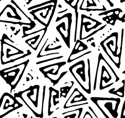 geometry abstract textile seamless pattern, vector illustration 