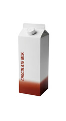 Minimalist CHOCOLATE MLK carton with modern packaging design isolated on white background.