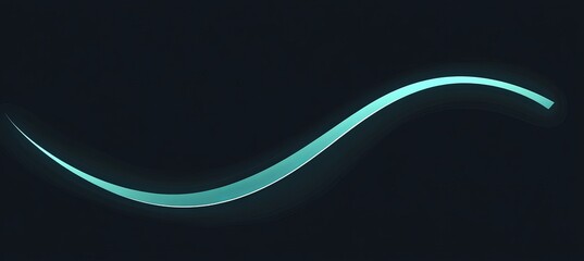 Obraz premium Elegant Modern Aquamarine Rise Graph Element on Dark Background for Business Infographic Design