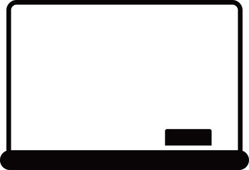 ホワイトボードのアイコン　モノトーン