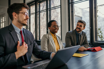 Business people having a meeting in the office