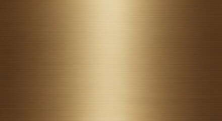 Brushed Bronze Metal with Shiny Light Reflection Background Texture
